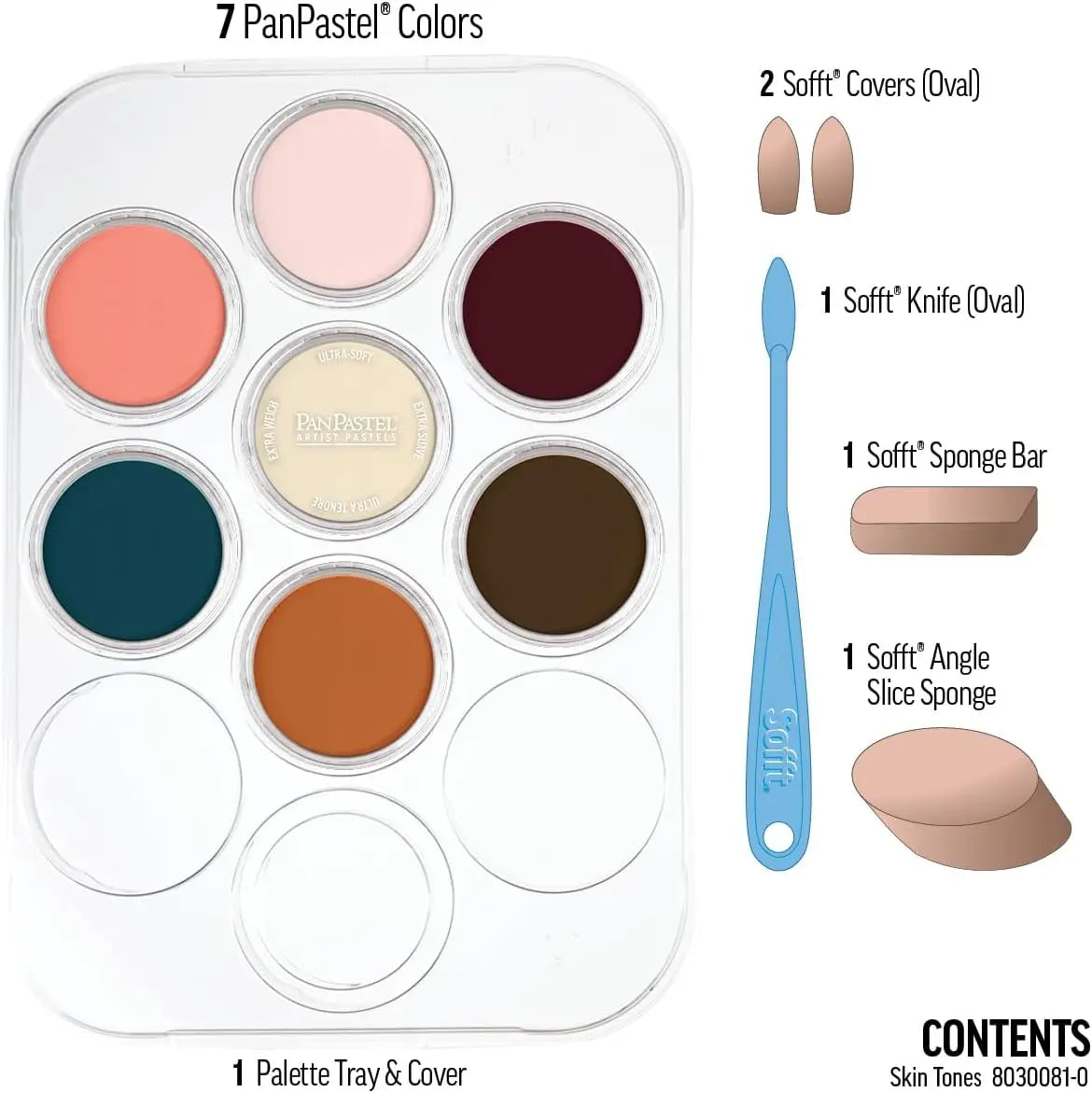 PanPastel Skin Tones Set – 7 Professional Colors