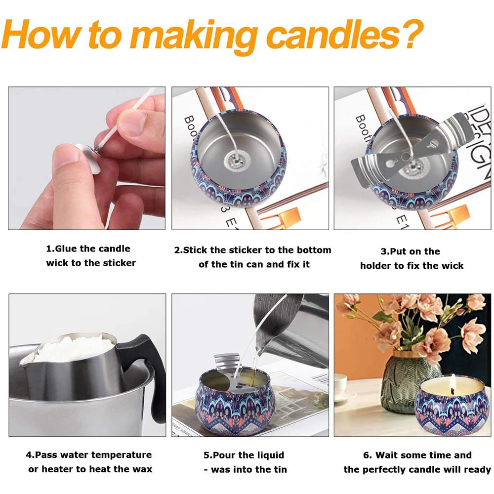 DIY Candle Making Kit with Pouring Pot & Hot Plate