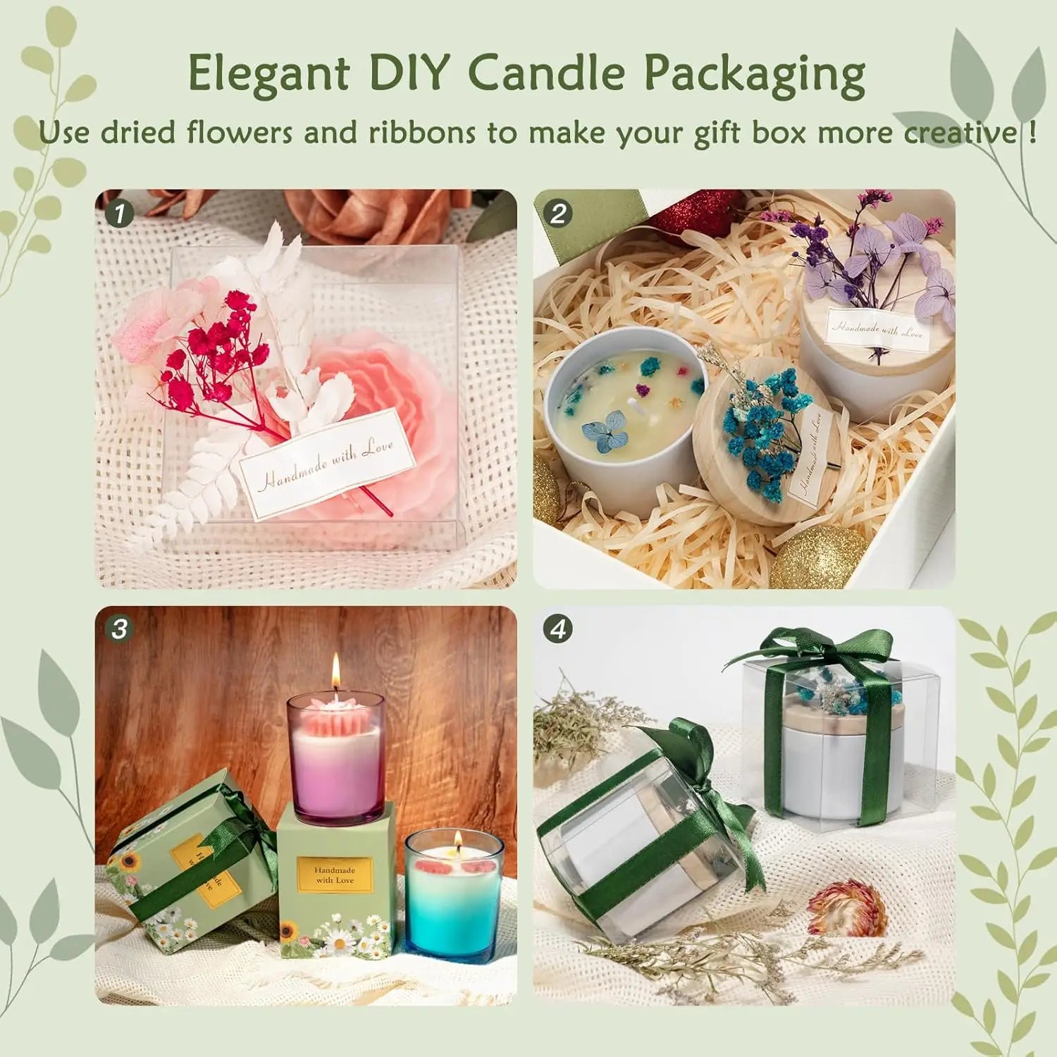 Candle Making Kit – 1200g Soy Wax, Digital Pot, Molds &amp; Gift Boxes
