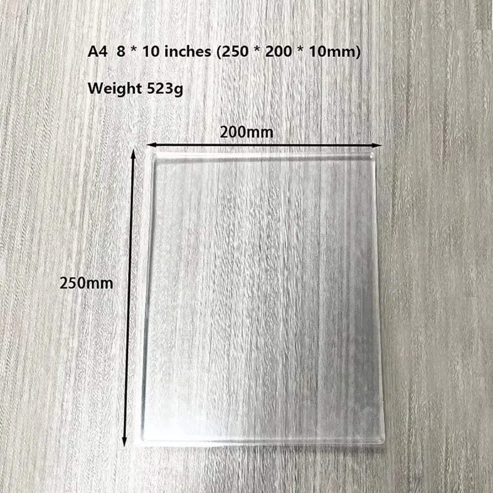 Transparent Gel Printing Plate – Reusable Silicone Monoprinting Plate