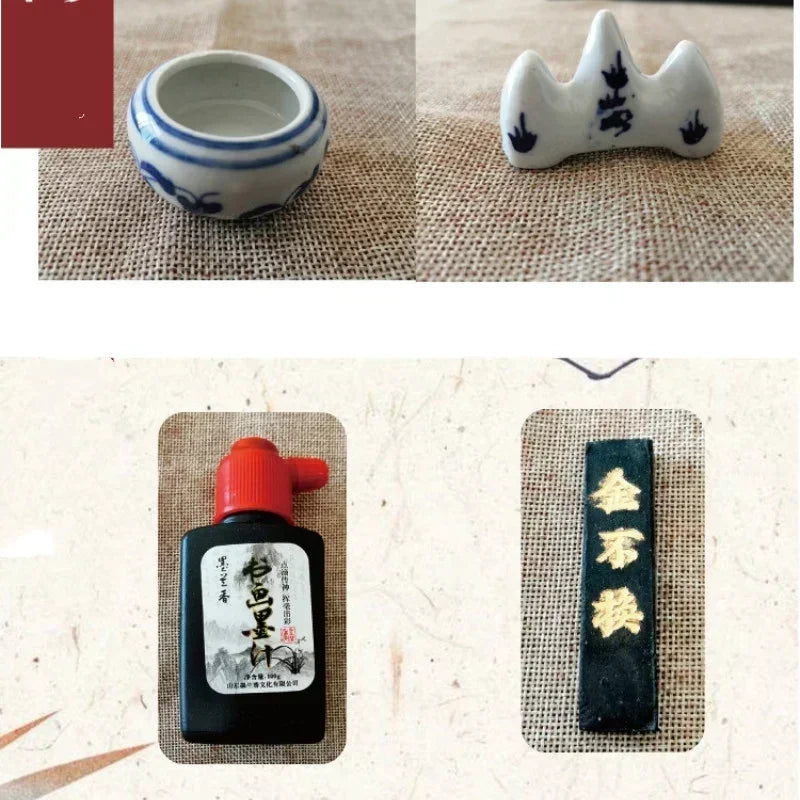 10-Piece Chinese Calligraphy &amp; Painting Set for Kids