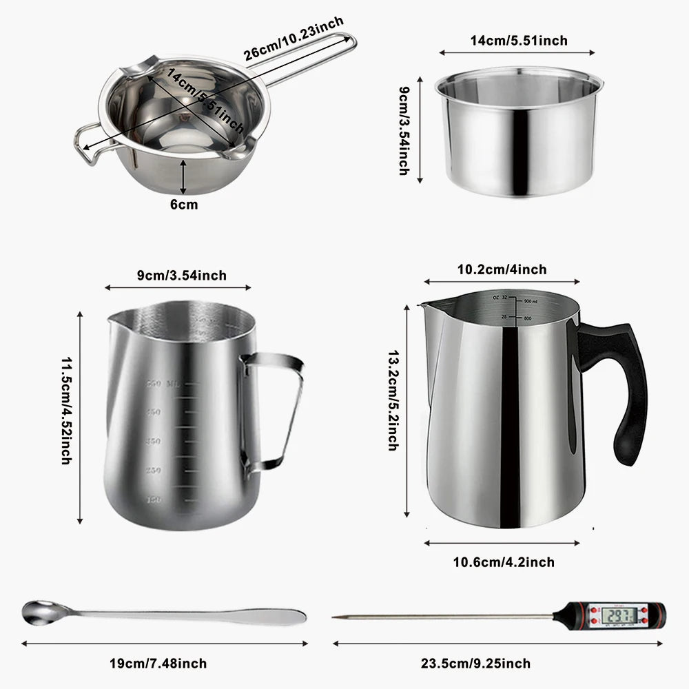 Candle Making Kit with Pouring Pot & Hot Plate