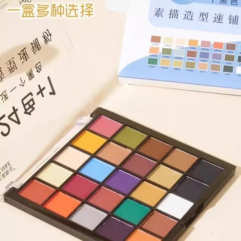24-Color Soft Pastel Powder Set – Water-Soluble &amp; Expressive
