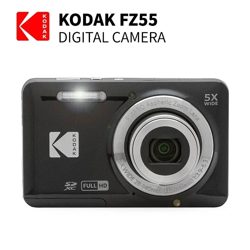 KODAK PIXPRO FZ55-RD 16MP Compact Digital Camera – 5X Zoom, 1080P HD Video