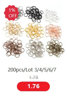 100pcs Stainless Steel Eye Pins – Assorted Sizes