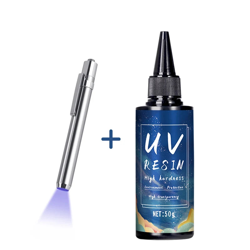 UV Resin Glue – High Transparency, Fast Curing, DIY Jewelry Epoxy