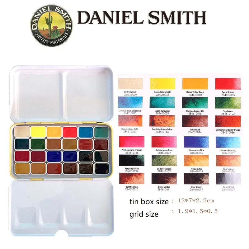 Daniel Smith Mineral Solid Watercolor Set (12–36 Colors)
