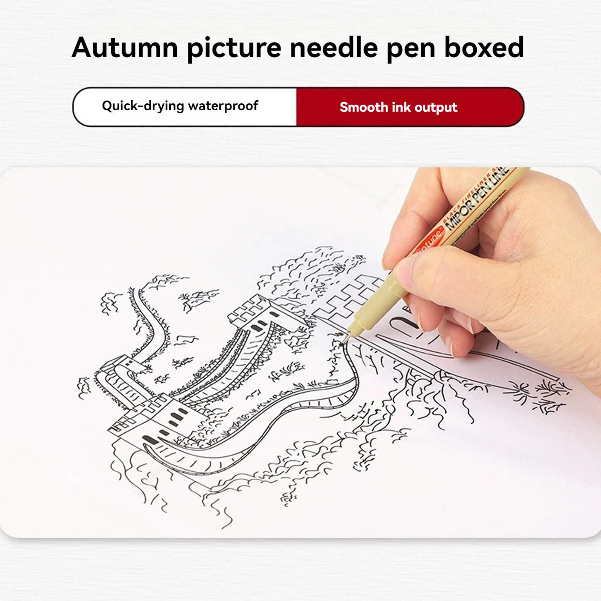 Black Micro Pens – 3 Sizes, Waterproof Archival Ink