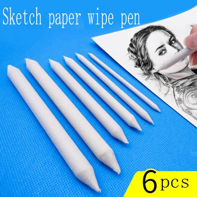 Sketching Eraser &amp; Blending Stump Set – 3/6 Pcs