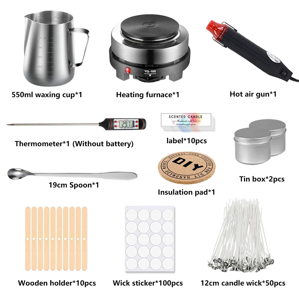 Candle Making Kit with Pouring Pot & Hot Plate