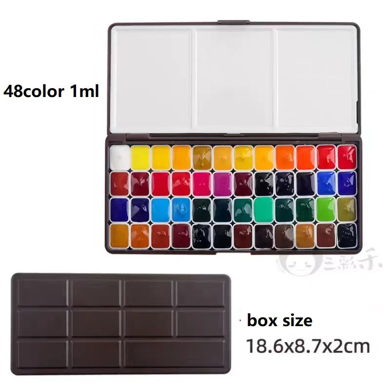 SENNELIER 24/36/48/98‑Color Solid Watercolor Palette