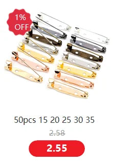 100pcs Stainless Steel Eye Pins – Assorted Sizes