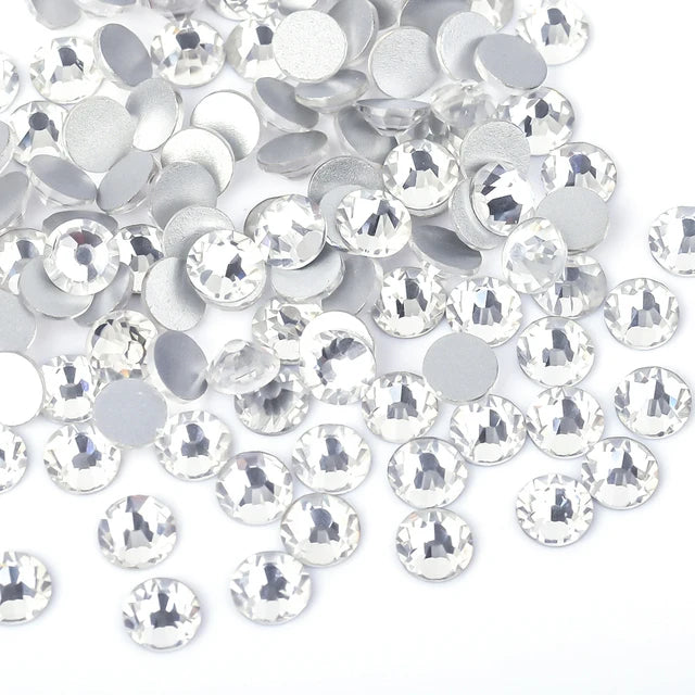 Super Glitter Crystal AB Non Hot Fix Rhinestones SS3-SS50 FlatBack Strass Sewing&Fabric Garment Nail Art Rhinestones Decorations