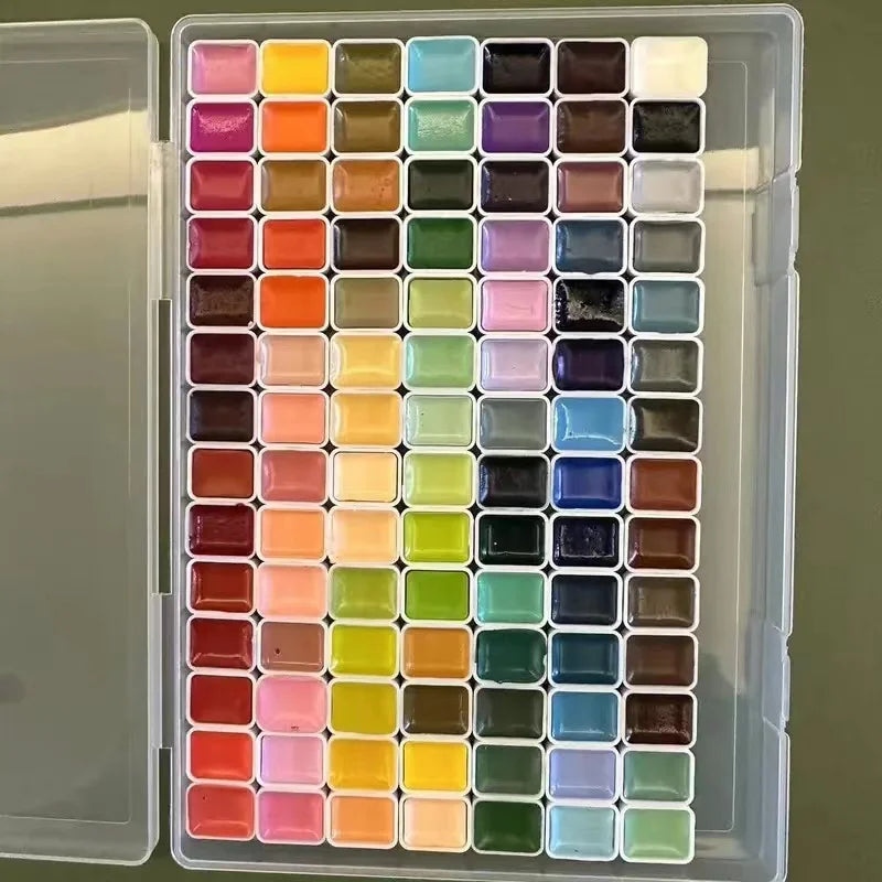 Professional Watercolor Paint Set (24–130 Colors)
