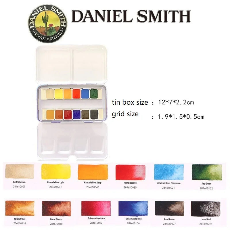 Daniel Smith Mineral Solid Watercolor Set (12–36 Colors)