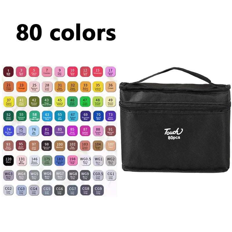 24–168 Color Brush Marker Pen Set – Manga &amp; Art Supplies