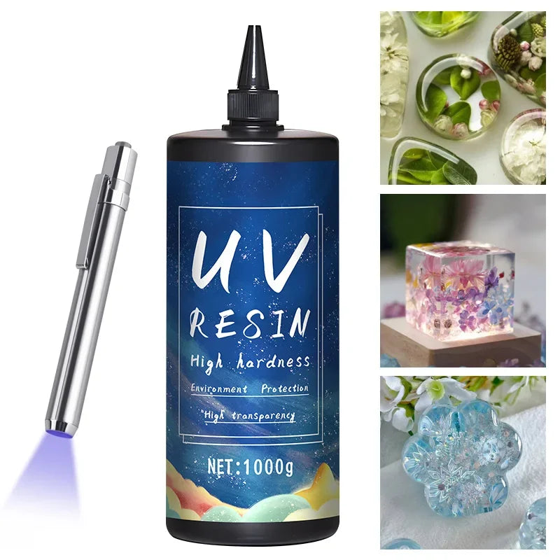 UV Resin Glue – High Transparency, Fast Curing, DIY Jewelry Epoxy