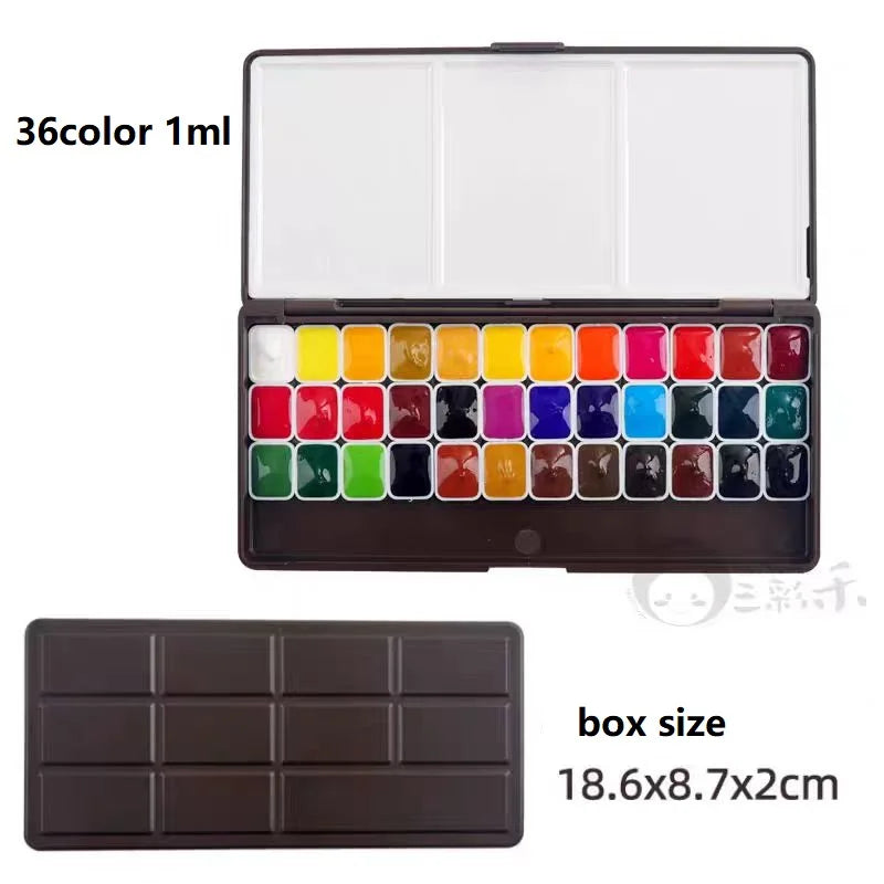 SENNELIER 24/36/48/98‑Color Solid Watercolor Palette