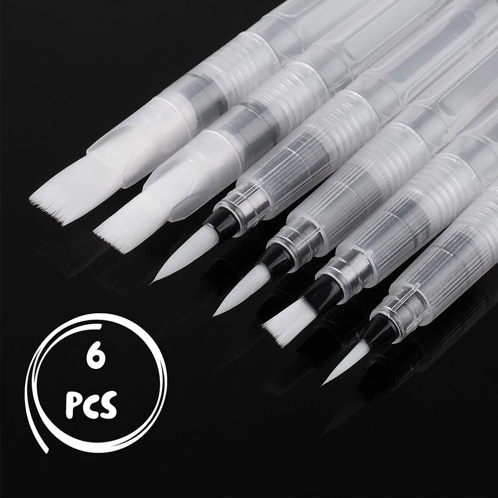 Refillable Watercolor Brush Pens – 6/12/18 Pcs