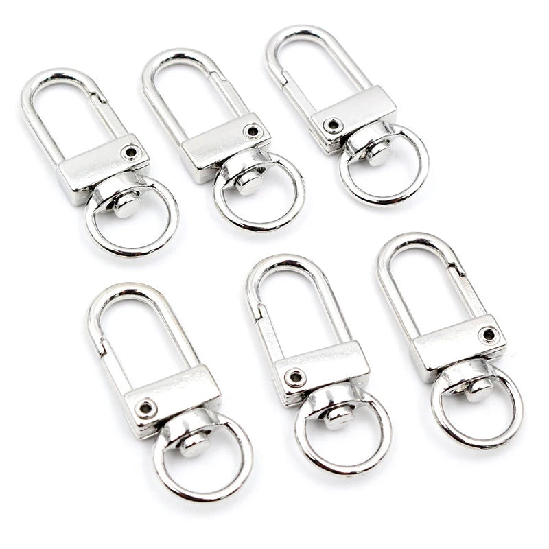 10pcs Snap Lobster Clasp Hooks – Gold/Silver Plated for DIY Jewelry &amp; Keychains