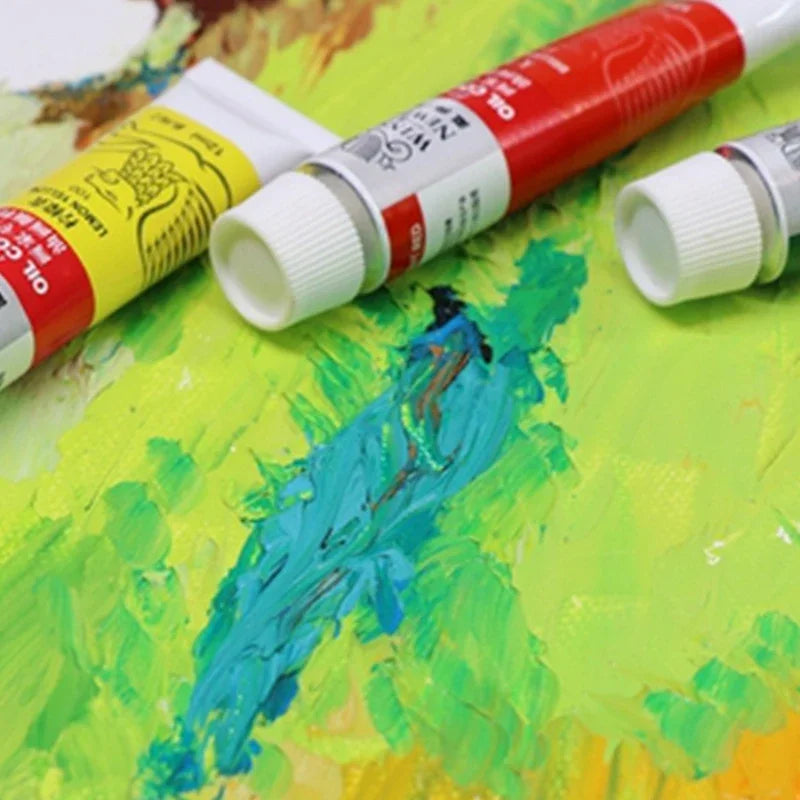 Winsor &amp; Newton Oil Paint Set – 12/18/24 Colors, 12ml Tubes