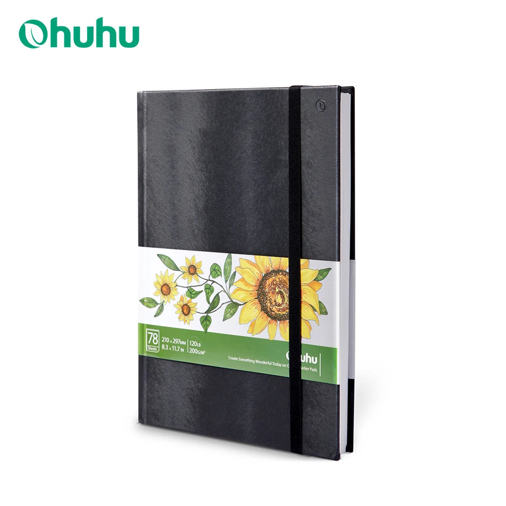 Ohuhu Marker Pad Sketchbook – Hardcover Drawing &amp; Painting Notebook