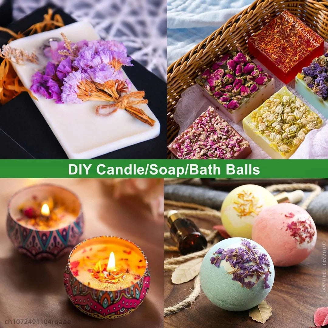 30-Bag Dried Flower Candle &amp; Soap Making Kit