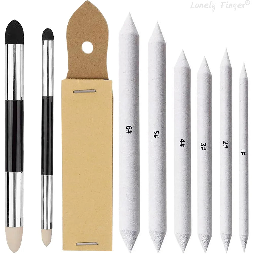 9-Piece Blending Stump &amp; Art Blender Set