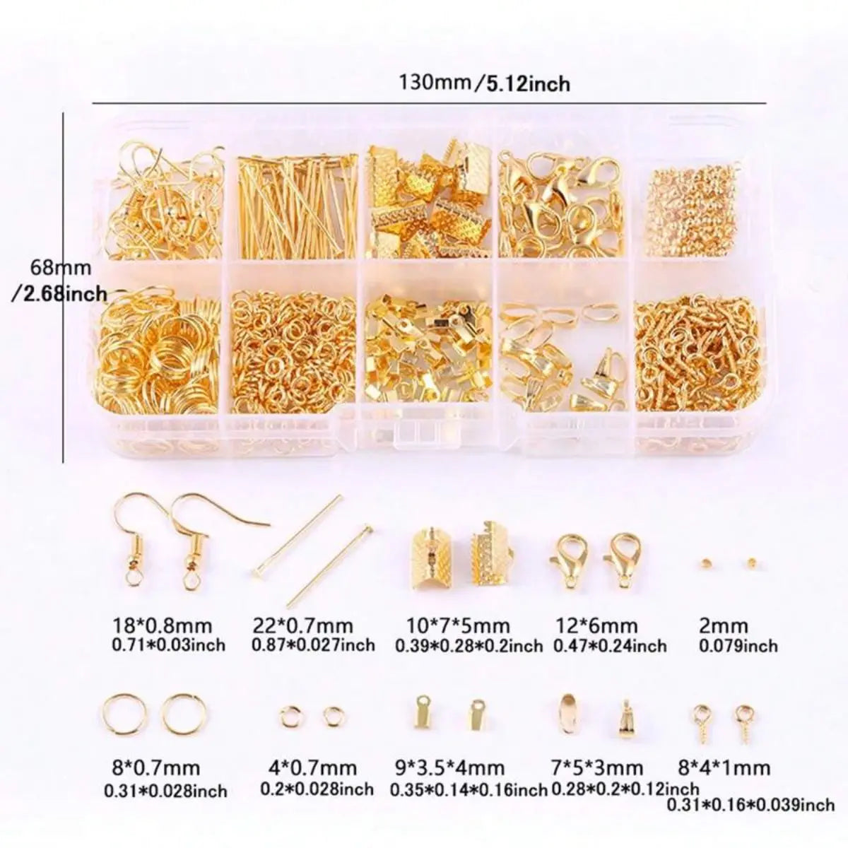 Jewelry Making Starter Kit – 900pcs Beads, Tools &amp; Findings Set