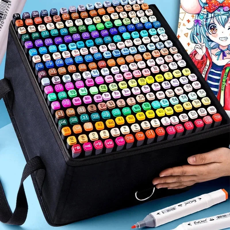24–168 Color Brush Marker Pen Set – Manga &amp; Art Supplies