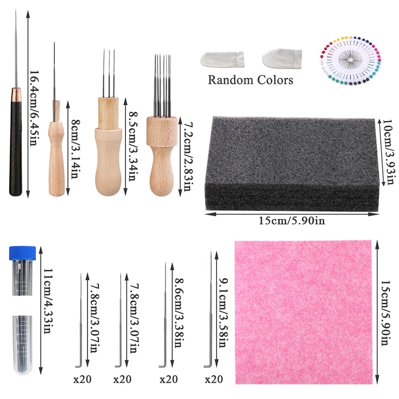 MIUSIE Needle Felting Tool Kit with Wood Handle