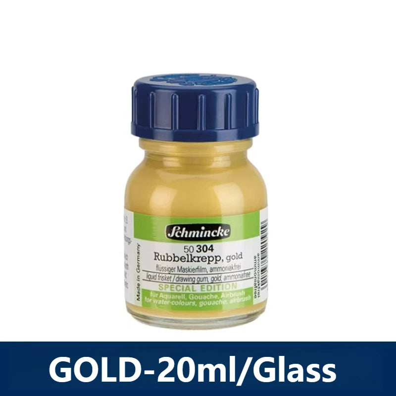 Schmincke Liquid Frisket Neutral 20ml – Colourless Masking Fluid for Watercolor &amp; Art Painting