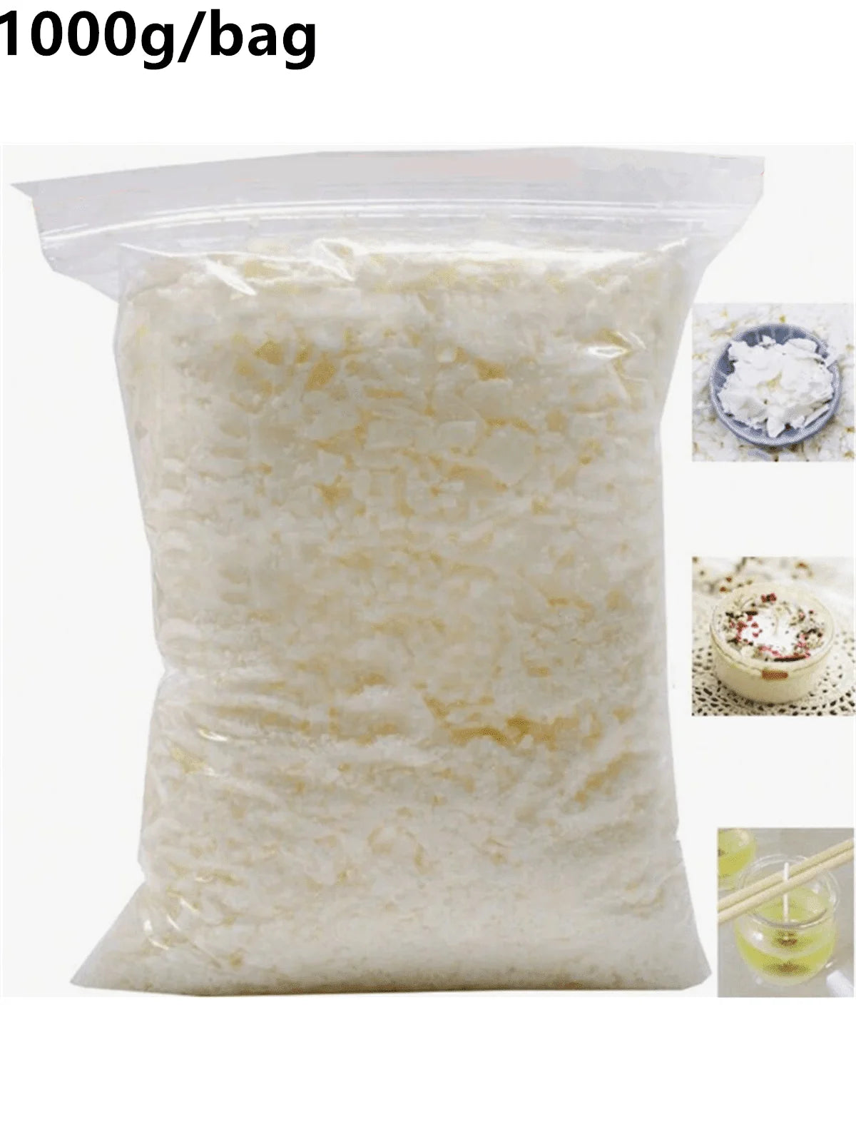 Pure Soy &amp; Paraffin Wax for DIY Candles (500g–1kg)