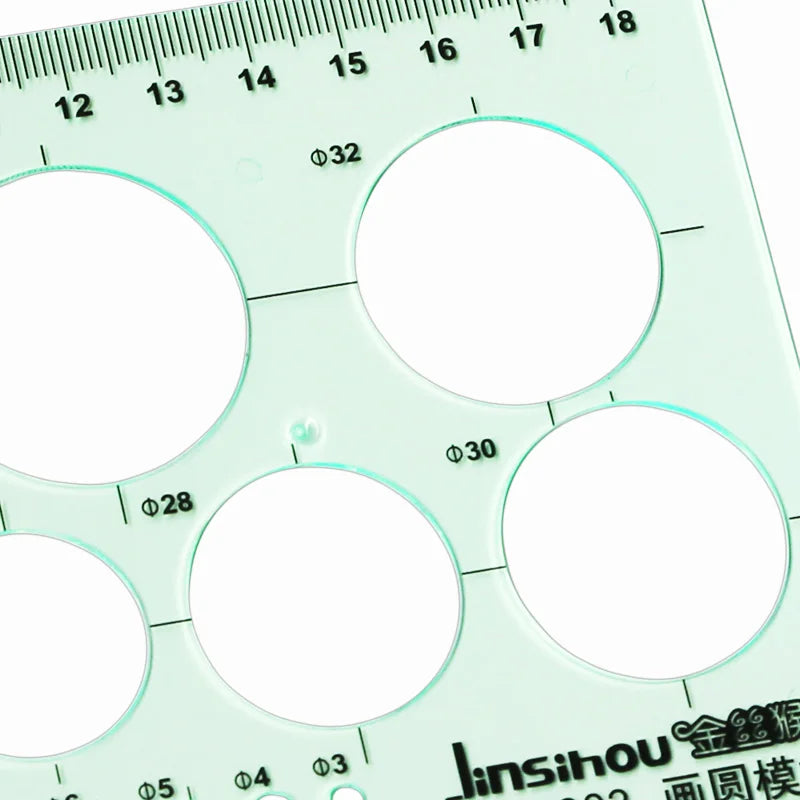 Green Geometric Drawing Template Ruler – Student Mapping Tool