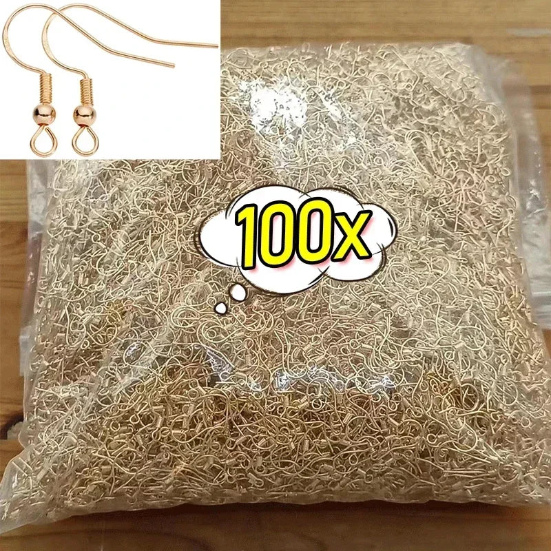 Stainless Steel Earring Hooks – 100/500pcs