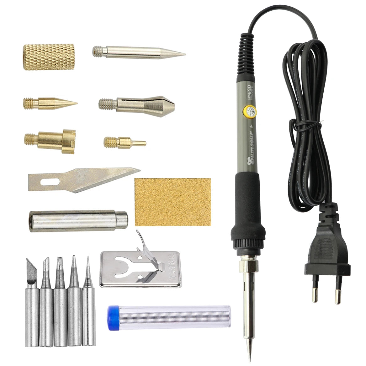 7-in-1 Wood Burning Kit – Adjustable Pyrography &amp; Carving Tool Set (60W/80W)