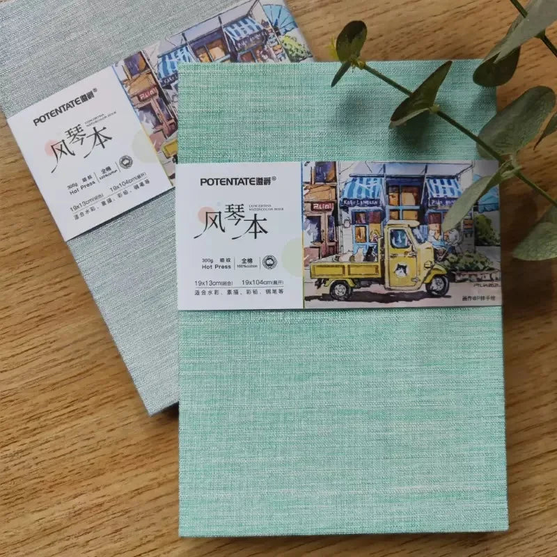 POTENTATE Square Watercolor Book – 12x12cm, 300gsm, 24 Sheets