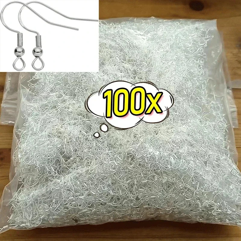 Stainless Steel Earring Hooks – 100/500pcs