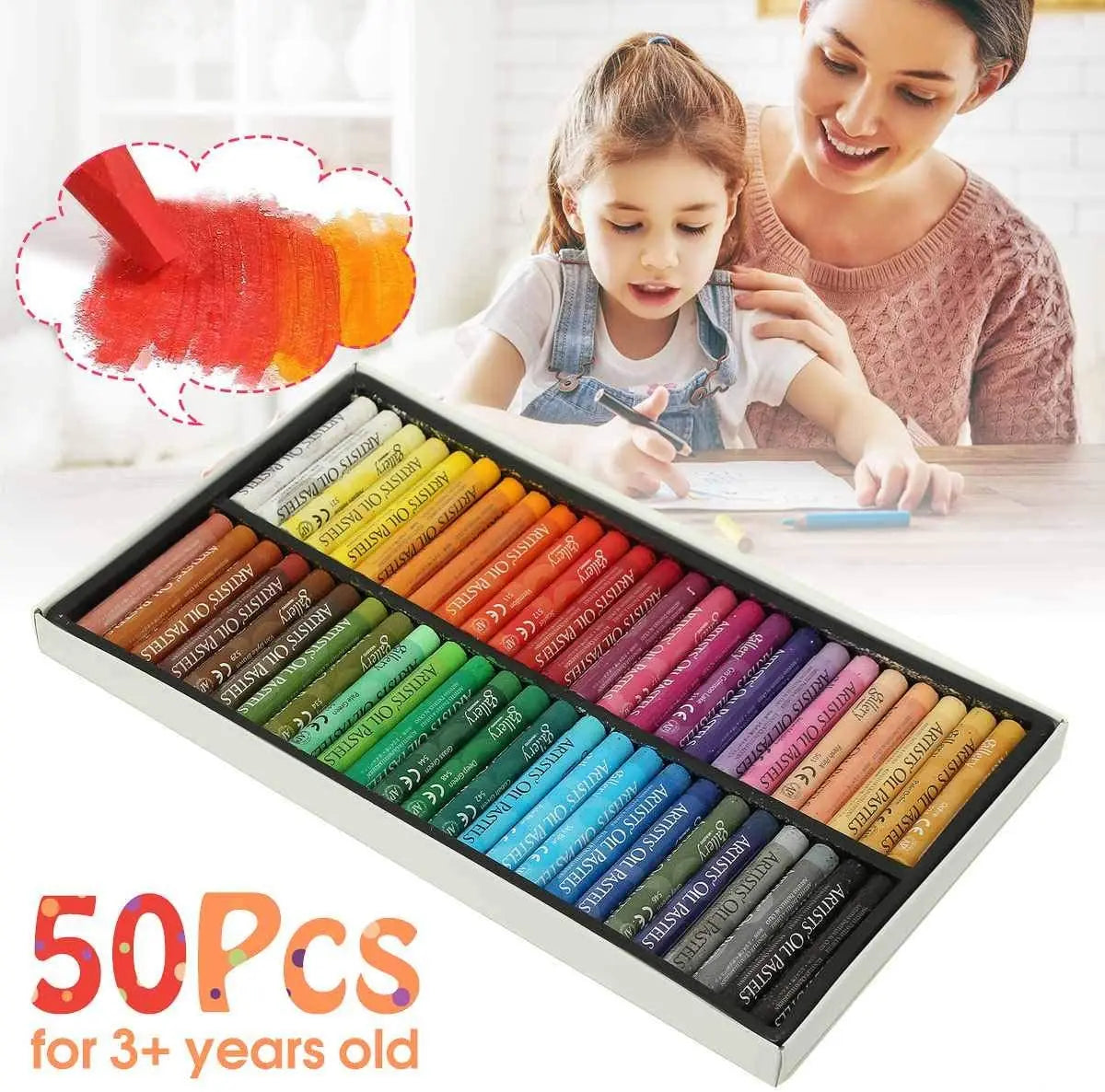MUNGYO Artist Oil Pastels – 12/25/50 Color Set