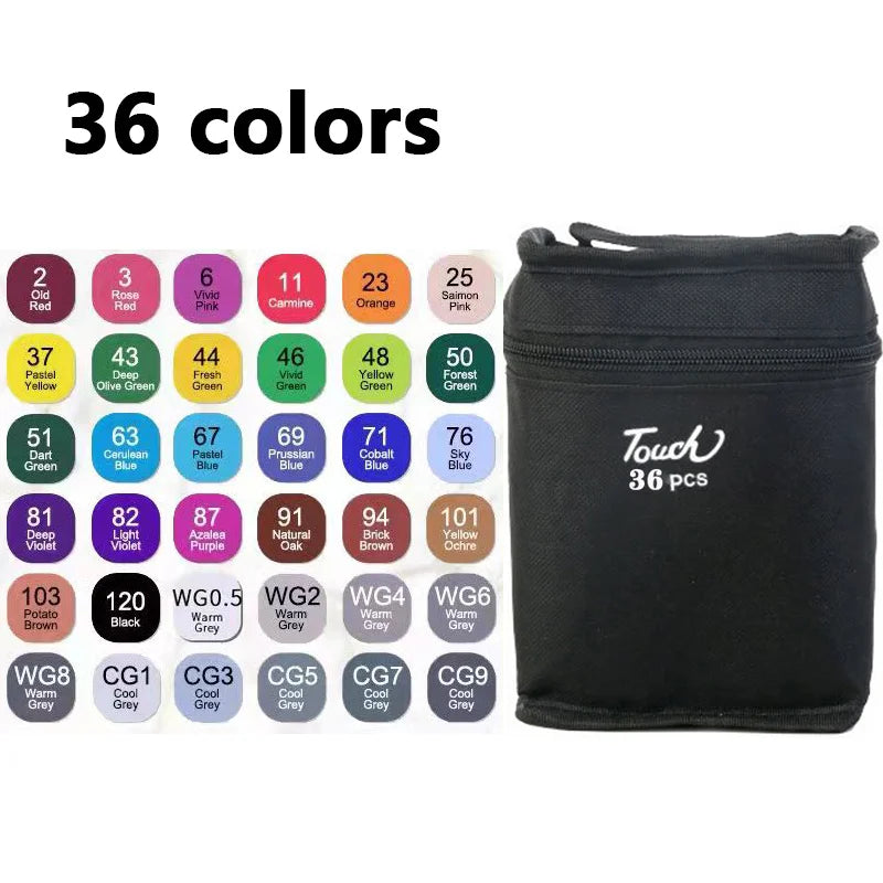 24–168 Color Brush Marker Pen Set – Manga &amp; Art Supplies