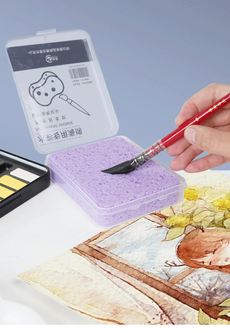 Watercolor Painting Sponge – Strong Absorption Art Tool