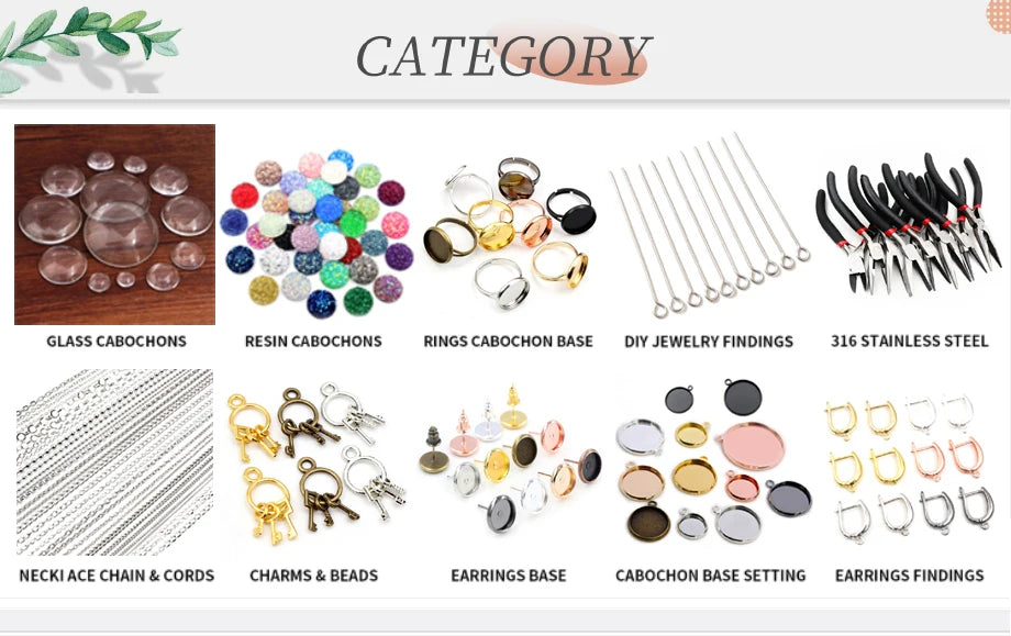 100pcs Stainless Steel Eye Pins – Assorted Sizes