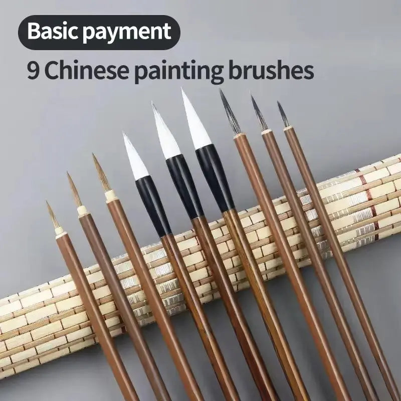 Chinese Painting &amp; Calligraphy Set – Brushes, Rice Paper, Felt &amp; More