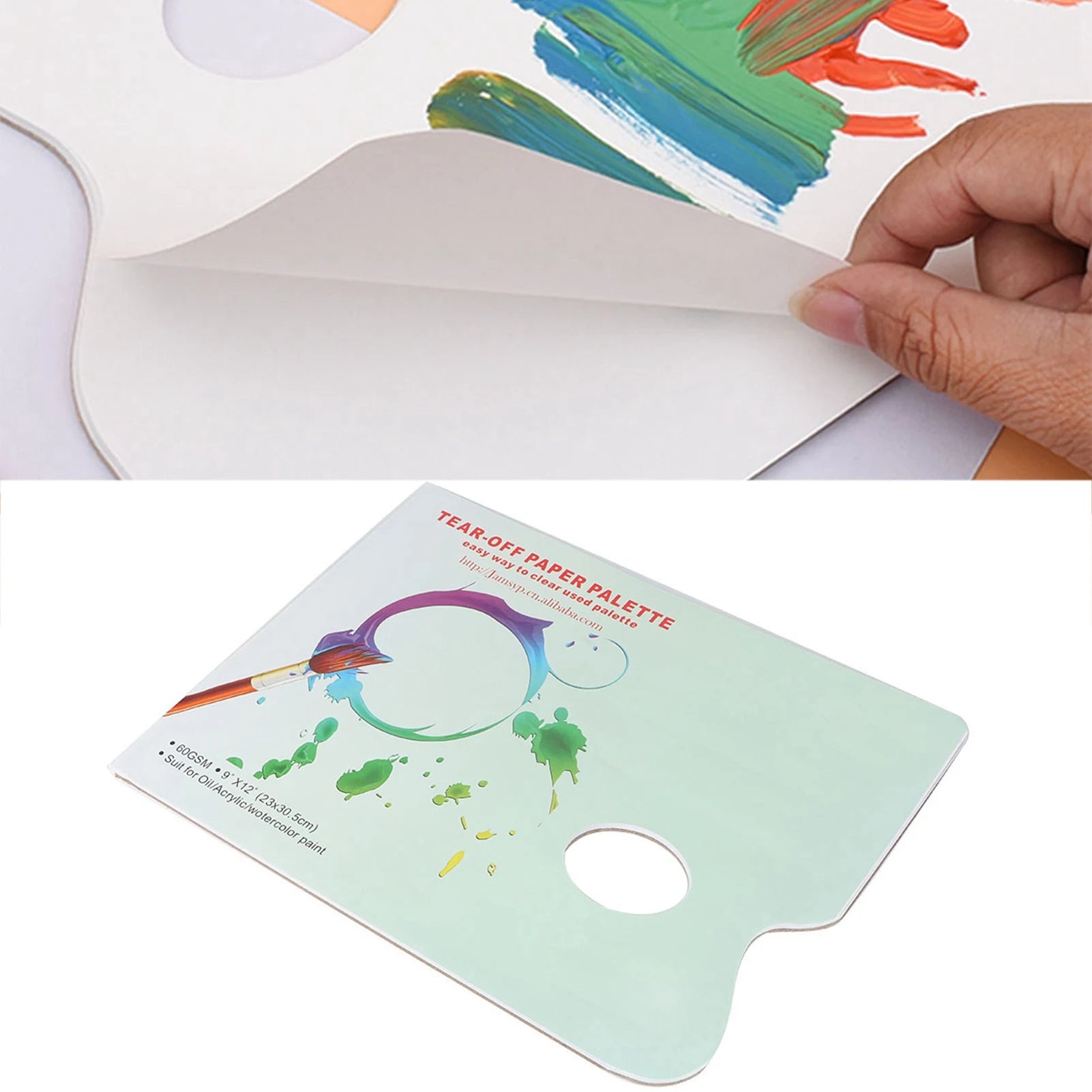 A4 Tear-Off Paper Palette 30 Sheets for Artists
