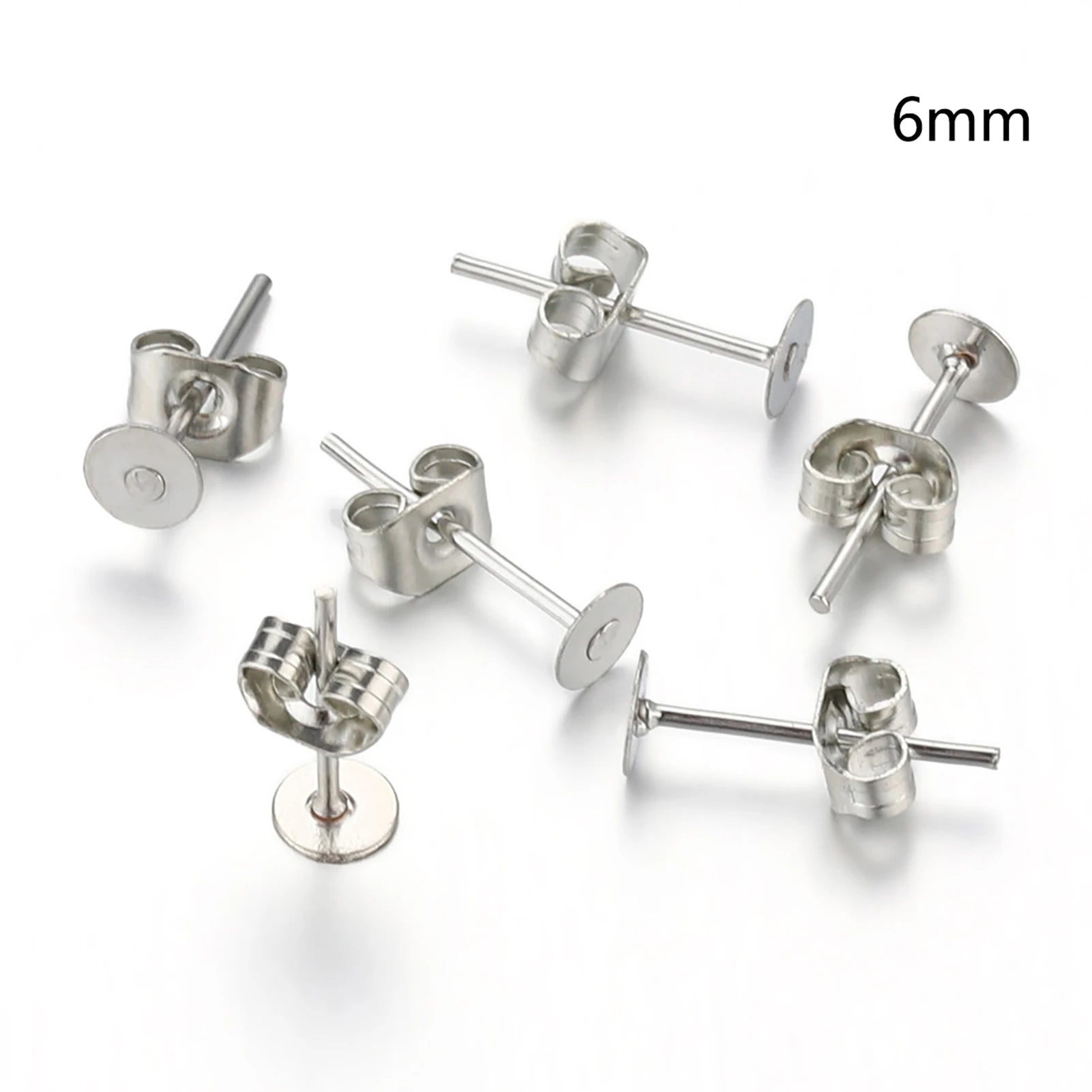 Blank Post Earring Studs Base Pins with Ear Backs