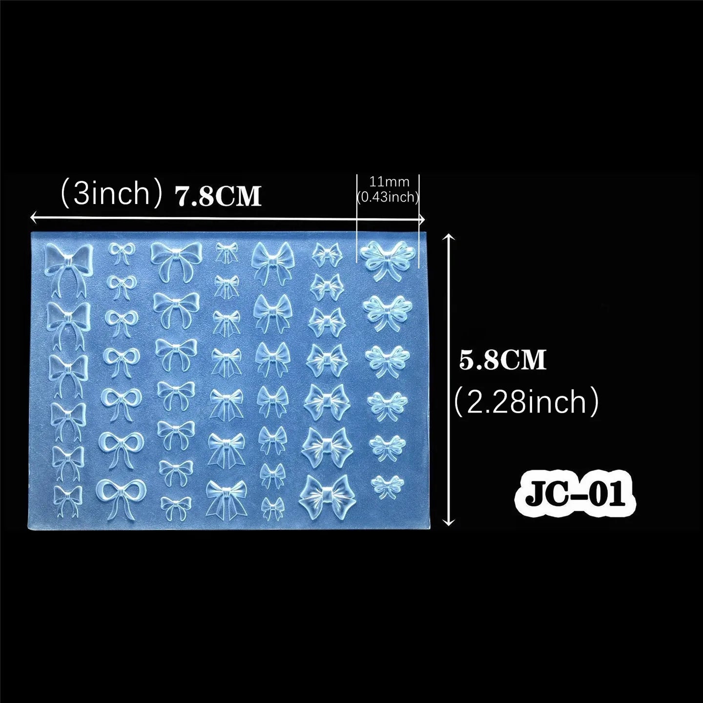 SNASAN Silicone Mold for Nail Art &amp; Crafts