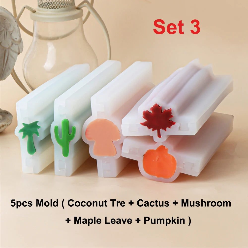 600ml Wooden Soap Mold Kit – Rectangular Silicone Mold with Box
