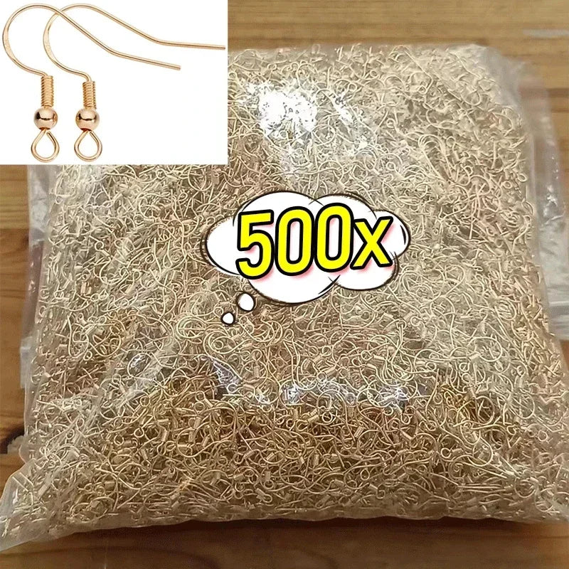 Stainless Steel Earring Hooks – 100/500pcs