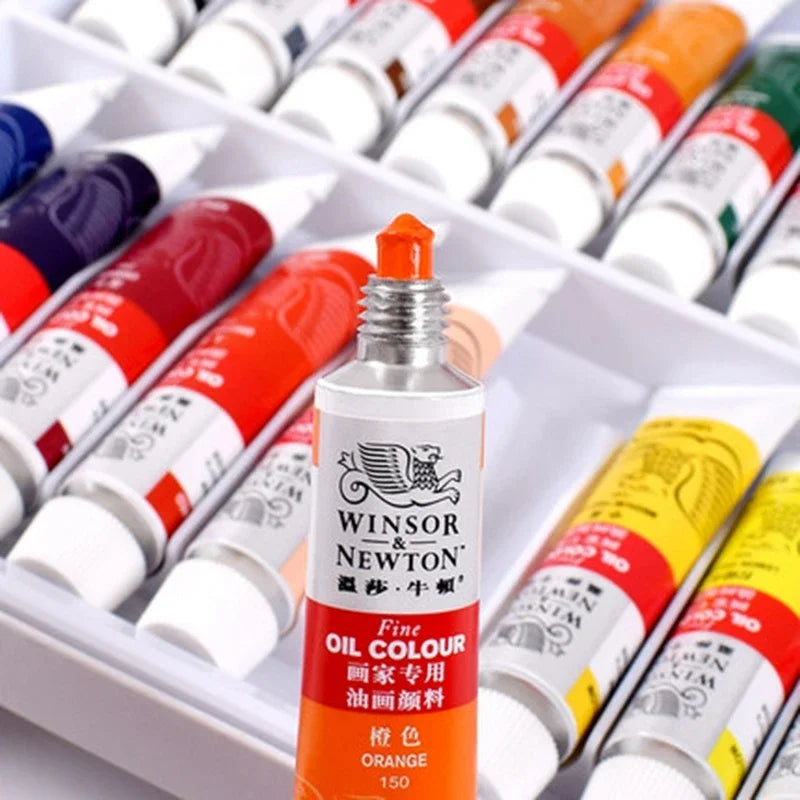 Winsor &amp; Newton Oil Paint Set – 12/18/24 Colors, 12ml Tubes