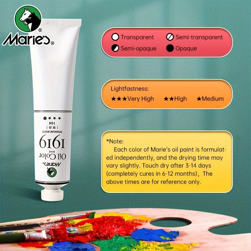Marie’s Professional Oil Paint Set (5 × 50ml)
